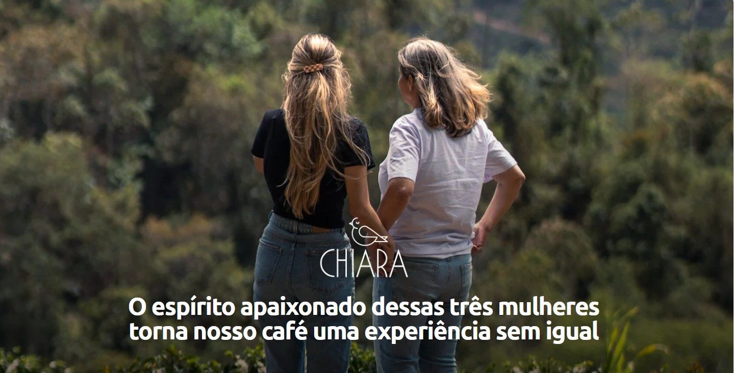 As três mulheres da família Chiara na fazenda de café